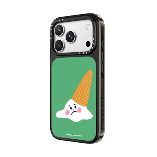 Melting Ice Cream | iPhone 18 Pro Max / Impact Case MagSafe Compatible - Glossy / Glossy Black | Image 2