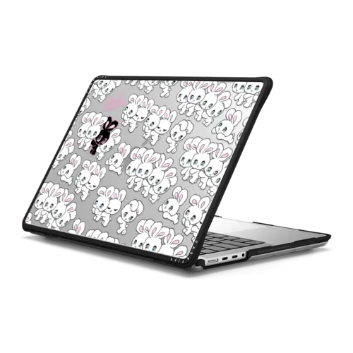 Bunnies PLAY | MacBook Pro 14-inch (M1 - M5) / MacBook Impact Case / Black | Image 1