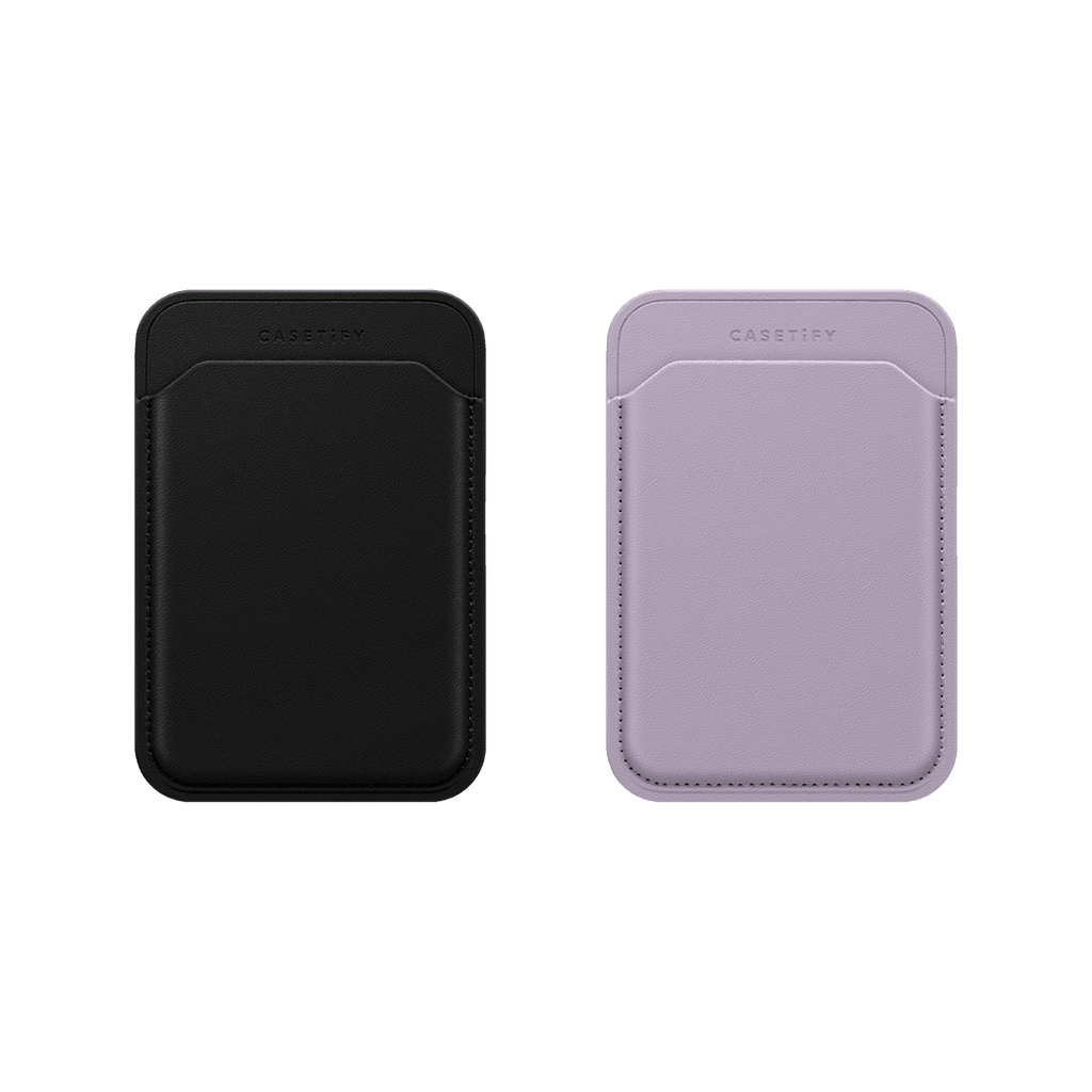 Snappy Wallet Duo Set - BioVeg Wallet MagSafe Compatible (Black x1 + Lilac/Green x1) | Image 1