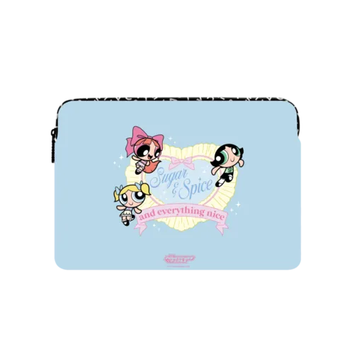 The Powerpuff Girls Heart Laptop Sleeve | Large (16") / Impact Laptop Sleeve / Multicolor | Image 1