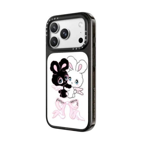 Angel Bunnies | iPhone 18 Pro Max / Impact Case MagSafe Compatible - Glossy / Glossy Black | Image 2