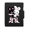 Angel Bunnies | iPad Air 13-inch (M2 - M4) / iPad Impact Folio Case / Black | Image 1