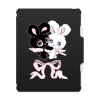 Angel Bunnies | iPad Air 13-inch (M2 - M4) / iPad Impact Folio Case / Black | Image 1
