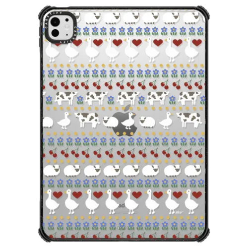 Cow Duck Sheep Farm | iPad Pro 11-inch (M4/M5) / iPad Impact Case / Black | Image 1