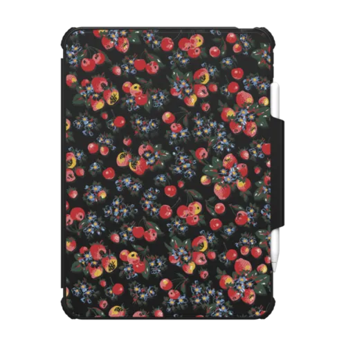 Strawberry Cherry | iPad Pro 11-inch (M4/M5) / iPad Impact Folio Case / Black | Image 1