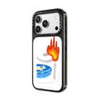 Burning Toilet Paper | iPhone 18 Pro Max / Impact Case MagSafe Compatible - Glossy / Glossy Black | Image 2