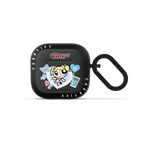 The Powerpuff Girls Bubbles Sticker Earbuds Case | AirPods 4 & 5 / Earbuds Bounce Case / Charcoal | Image 1