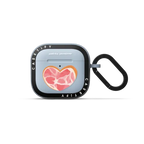 Ham Heart | AirPods 4 & 5 / Earbuds Bounce Case / Sky Blue | Image 1