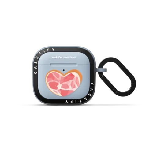 Ham Heart | AirPods 4 & 5 / Earbuds Bounce Case / Sky Blue | Image 1