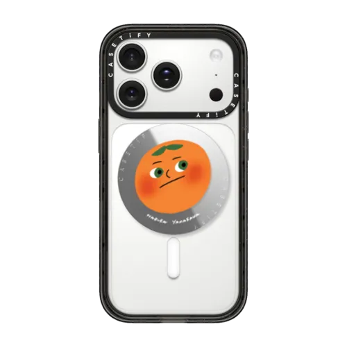 An Orange | Snappy Grip Stand / Snappy Mirror Grip Stand MagSafe Compatible / Silver | Image 1