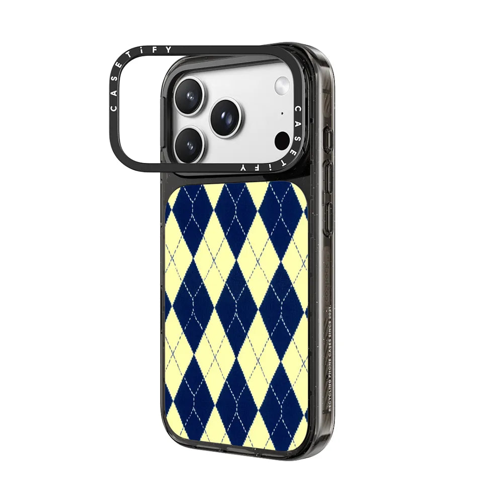 Butter Yellow Argyle
