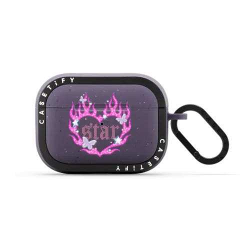 Fire Star | AirPods Pro 2 / Earbuds Bounce Case / Matte Deep Purple | Image 1