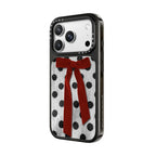 Knitted Polka Dot with Ribbon