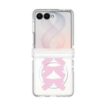 Pink Ribbons | Galaxy Z Flip8 / Impact Clear Magnetic Case / Clear | Image 1