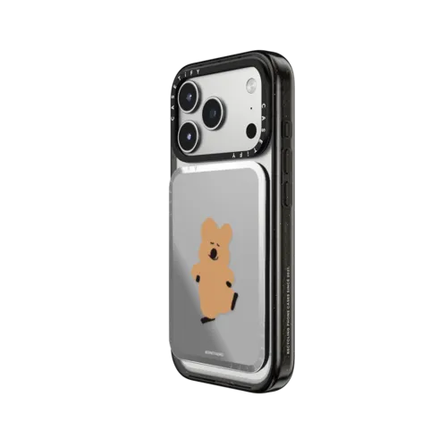 HAPPY QUOKKA | Snappy Cardholder Stand / Snappy Mirror Cardholder Stand MagSafe Compatible / Silver | Image 2