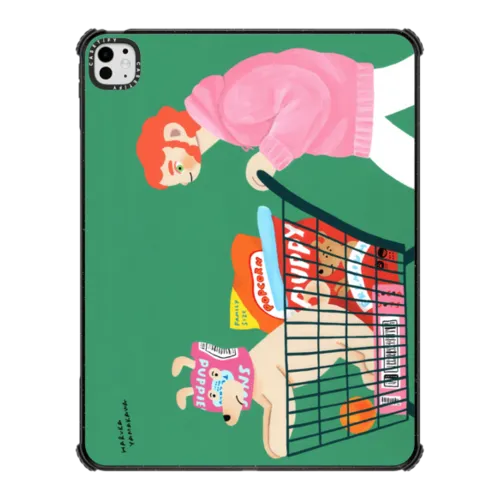 Shopping with a Dog | iPad Pro 13-inch (M4/M5) / iPad Impact Case / Black | Image 1