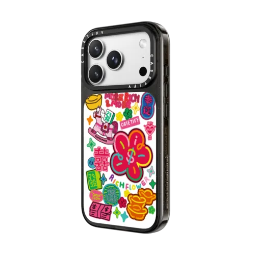 Fortune Bloom | iPhone 18 Pro Max / Impact Case MagSafe Compatible - Glossy / Glossy Black | Image 2
