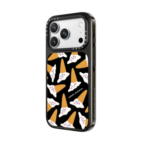 Melting Ice Cream Pattern | iPhone 18 Pro Max / Impact Case MagSafe Compatible - Glossy / Glossy Black | Image 2