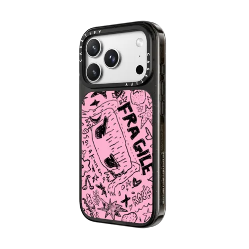 Fragile Pink | iPhone 18 Pro Max / Impact Case MagSafe Compatible - Glossy / Glossy Black | Image 2