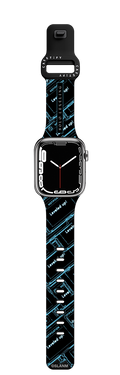 Solo Leveling Leveled Up Watch Band | Apple Watch Series 7-9 (45mm) / Impact Band / Black | Image 1