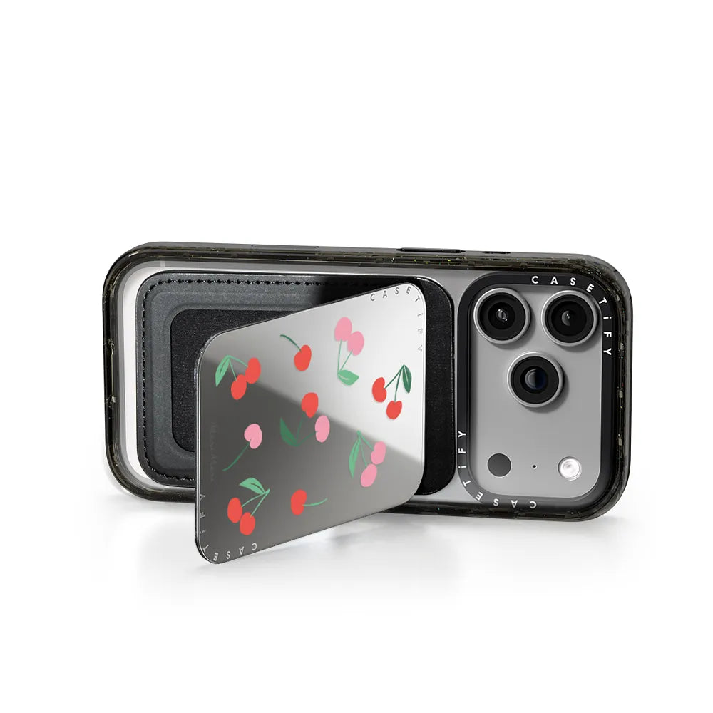 Meri Meri Cherries Pattern Snappy Cardholder Stand