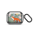 Fox Amongst the Flowers | AirPods Pro 3 / Earbuds Mirror Case / Silver | Image 1