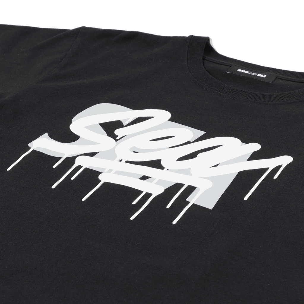 WDS x CASETiFY T-shirt Triple Name Main Logo Black M