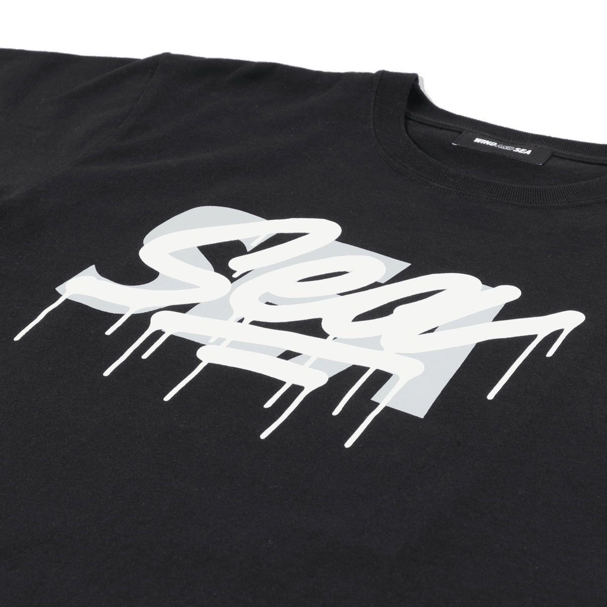 WDS x CASETiFY T-shirt Triple Name Main Logo Black M