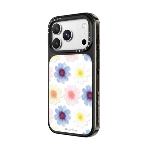 Meri Meri Flower Garden Phone Case | iPhone 18 Pro Max / Impact Case MagSafe Compatible - Glossy / Glossy Black | Image 2