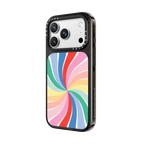 Meri Meri Rainbow Swirl Phone Case | iPhone 18 Pro Max / Impact Case MagSafe Compatible - Glossy / Glossy Black | Image 2
