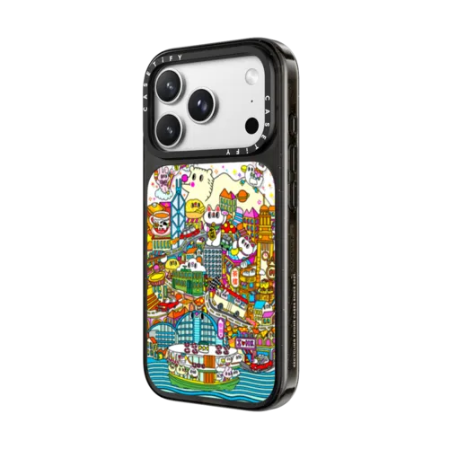 Hong Kong Spirit Embraced By Lion Rock | iPhone 18 Pro Max / Impact Case MagSafe Compatible - Glossy / Glossy Black | Image 2
