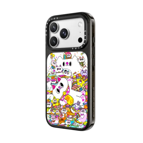 Cat Paradise | iPhone 18 Pro Max / Impact Case MagSafe Compatible - Glossy / Glossy Black | Image 2