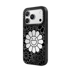 SMILE ON PHONE CASE (BLACK) | iPhone 17 Pro Max / Mirror Case MagSafe Compatible / Silver on Black | Image 2