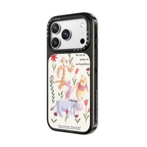 Winnie The Pooh Let’s Explore Together Phone Case | iPhone 18 Pro Max / Impact Case MagSafe Compatible - Glossy / Glossy Black | Image 2