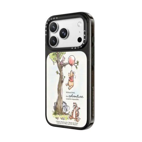 Winnie The Pooh 100 Year Anniversary Phone Case | iPhone 18 Pro Max / Impact Case MagSafe Compatible - Glossy / Glossy Black | Image 2