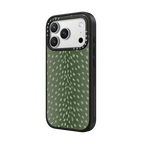 Fawn fur - Green | iPhone 17 Pro Max / Impact Case MagSafe Compatible / Matte Black | Image 2