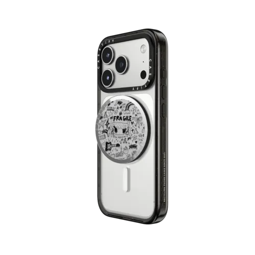 Fragile Black | Snappy Grip Stand / Snappy Mirror Grip Stand MagSafe Compatible / Silver | Image 2