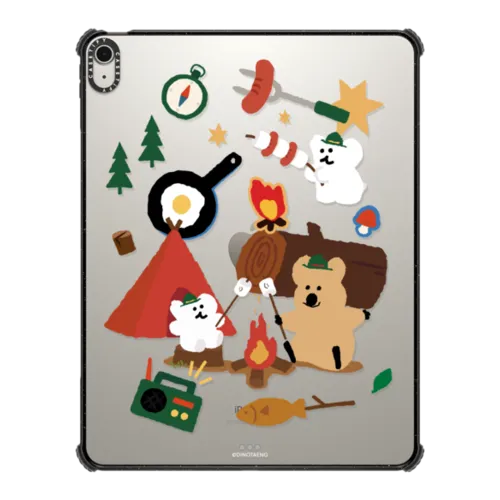 QUOKKA & BOBO CAMPING | iPad Air 13-inch (M2 - M4) / iPad Impact Case / Black | Image 1