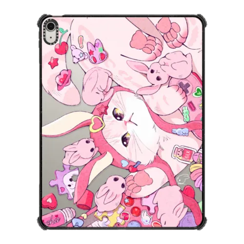 Club Bunny | iPad Air 13-inch (M2 - M4) / iPad Impact Case / Black | Image 1
