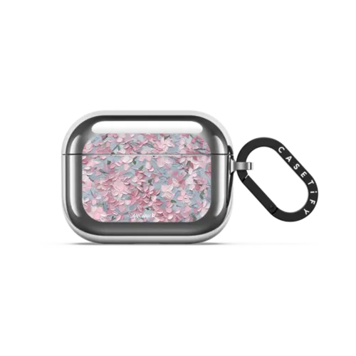 Akebono Blooms 2 | AirPods Pro 3 / Earbuds Mirror Case / Silver | Image 1