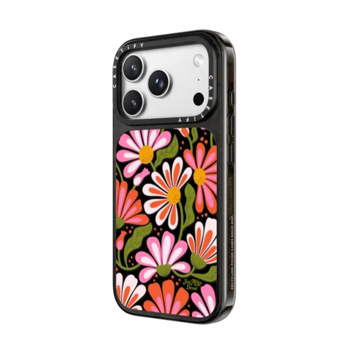 Las Flores | iPhone 18 Pro Max / Impact Case MagSafe Compatible - Glossy / Glossy Black | Image 2