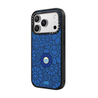 SUPERFLAT FLOWER PHONE CASE (BLUE) | iPhone 17 Pro Max / Impact Case MagSafe Compatible / Matte Black | Image 2