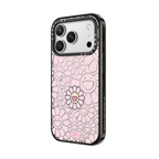 SUPERFLAT FLOWER PHONE CASE (PINK) | iPhone 17 Pro Max / Impact Case MagSafe Compatible / Black | Image 2