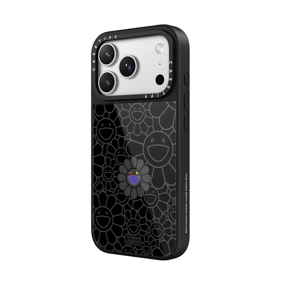 SUPERFLAT FLOWER PHONE CASE (BLACK)