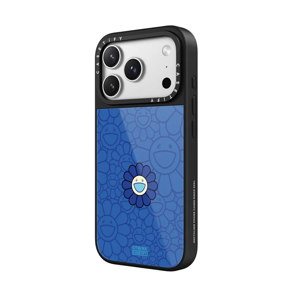 SUPERFLAT FLOWER PHONE CASE (BLUE)