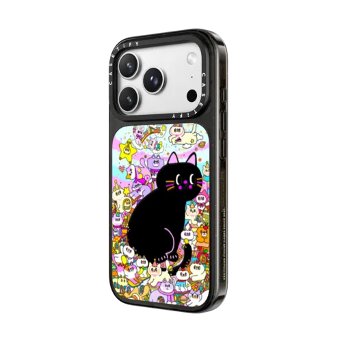 Meowgical Dreams of Wonderland | iPhone 18 Pro Max / Impact Case MagSafe Compatible - Glossy / Glossy Black | Image 2