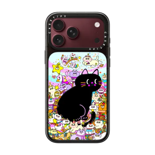 Meowgical Dreams of Wonderland | iPhone 18 Pro Max / Impact Case MagSafe Compatible - Glossy / Glossy Black | Image 1