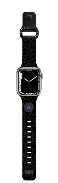 SUPERFLAT FLOWER(BLACK) WATCH BAND | Apple Watch Series 7-9 (45mm) / Impact Band / Black | Image 1
