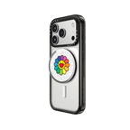 SUPERFLAT FLOWER(RAINBOW) SNAPPY GRIP STAND | Snappy Grip Stand / Snappy Mirror Grip Stand MagSafe Compatible / Silver | Image 2
