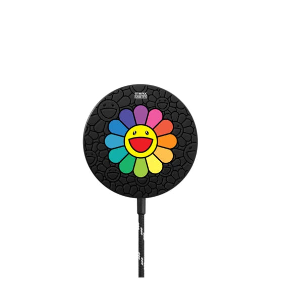 SUPERFLAT FLOWER(RAINBOW) POWERTHRU MAGNETIC WIRELESS CHARGER | Image 1